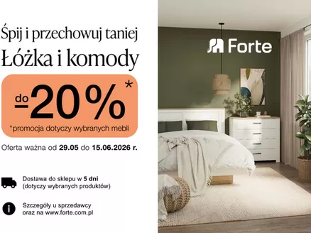 Katalog Forte Meble w: Niechobrz | Rabat do - 50 %  | 2026-06-02T00:00:00.000Z - 2026-06-15T00:00:00.000Z