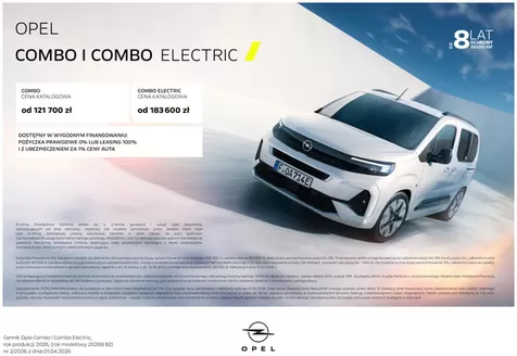 Katalog Opel w: Gołańcz | Combo electric 2026 | 2026-06-10T00:00:00.000Z - 2027-04-30T00:00:00.000Z