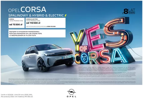 Katalog Opel w: Gołańcz | Corsa Spalinowy & Hybrid & Electric 2026 | 2026-06-10T00:00:00.000Z - 2027-04-30T00:00:00.000Z