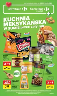 Katalog Carrefour w: Wolbrom | Gazetka Kuchnia meksykańska w SUMIE przez cały rok | 2026-06-14T00:00:00.000Z - 2026-06-28T00:00:00.000Z