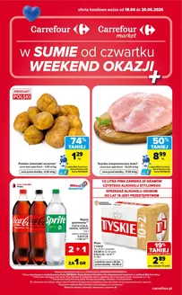 Katalog Carrefour | Gazetka Carrefour Market w SUMIE od czwartku WEEKEND OKAZJI | 2026-06-17T00:00:00.000Z - 2026-06-20T00:00:00.000Z