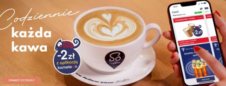 Katalog So!Coffee | Codziennie każda kawa -2zł z aplikacją kameleon | 2026-06-16T00:00:00.000Z - 2026-07-07T00:00:00.000Z