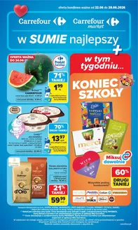 Katalog Carrefour Market | Gazetka Carrefour Market z SUMIE najlepszy od poniedziałku | 2026-06-21T00:00:00.000Z - 2026-06-28T00:00:00.000Z