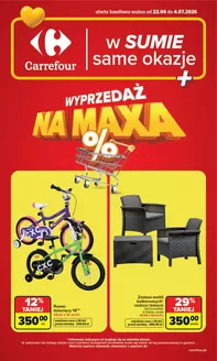 Katalog Carrefour | Gazetka Carrefour WYPRZEDAŻ NA MAXA | 2026-06-21T00:00:00.000Z - 2026-07-04T00:00:00.000Z