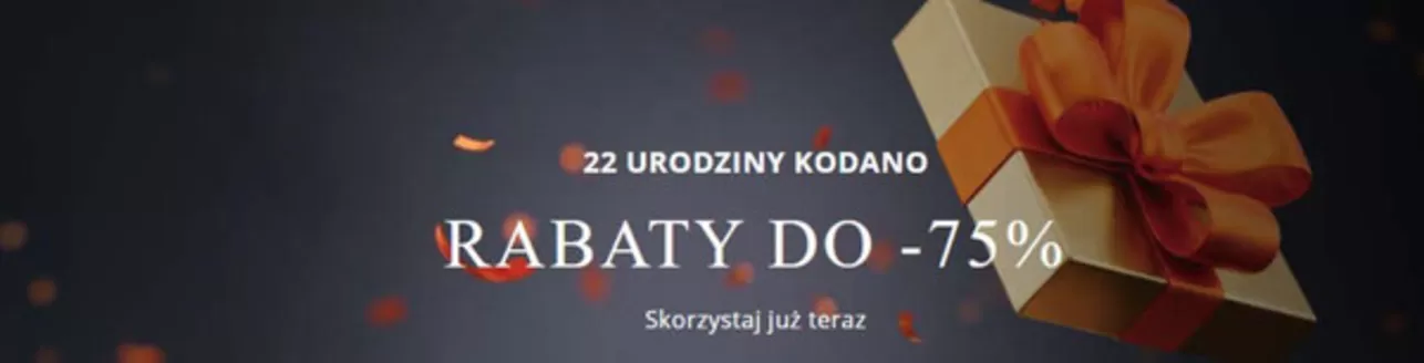 Katalog Kodano.pl | Mega Wyprzedaż do - 75 % | 2026-06-24T00:00:00.000Z - 2026-07-14T00:00:00.000Z