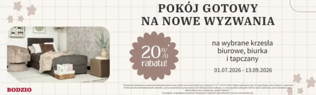 Katalog Bodzio | 20 % rabatu | 2026-07-02T00:00:00.000Z - 2026-08-13T00:00:00.000Z