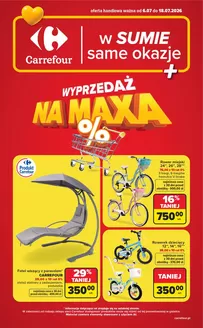 Katalog Carrefour | Gazetka Carrefour WYPRZEDAŻ NA MAXA | 2026-07-05T00:00:00.000Z - 2026-07-18T00:00:00.000Z