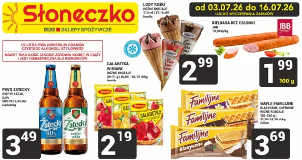 Katalog Słoneczko w: Frampol | Świetna oferta dla wszystkich klientów | 2026-07-03T00:00:00.000Z - 2026-07-16T00:00:00.000Z