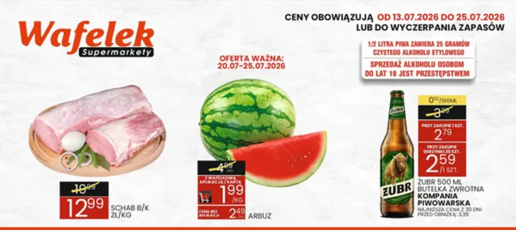 Katalog Wafelek w: Pajęczno | Wafelek gazetka | 2026-07-13T00:00:00.000Z - 2026-07-25T00:00:00.000Z