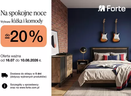 Katalog Forte Meble w: Łowicz | Do - 20%  | 2026-07-17T00:00:00.000Z - 2026-08-10T00:00:00.000Z