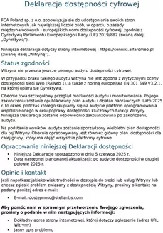 Katalog Alfa Romeo | Deklaracja dostepnosci alfa romeo | 2026-07-24T00:00:00.000Z - 2026-08-07T00:00:00.000Z