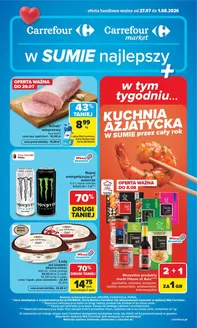 Katalog Carrefour Market | Gazetka Carrefour Market w SUMIE najlepsz od poniedziałku | 2026-07-26T00:00:00.000Z - 2026-08-01T00:00:00.000Z