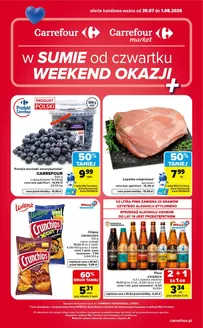 Katalog Carrefour | Gazetka Carrefour Market w SUMIE od czwartku WEEKEND OKAZJI | 2026-07-29T00:00:00.000Z - 2026-08-01T00:00:00.000Z