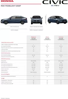 Katalog Honda | Civic eHEV 2027 specyfikacja 2026 06 v1 | 2026-01-01T00:00:00.000Z - 2026-12-31T00:00:00.000Z