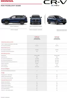 Katalog Honda w: Zielona Góra | CR V eHEV 2025MY specyfikacja 2026 02 v2 | 2026-01-01T00:00:00.000Z - 2026-12-31T00:00:00.000Z