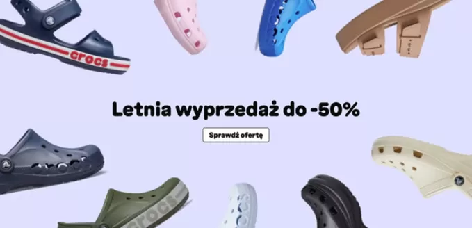 Katalog Crocs | Letnia Wyprzedaż do - 50% | 2026-07-29T00:00:00.000Z - 2026-08-31T00:00:00.000Z