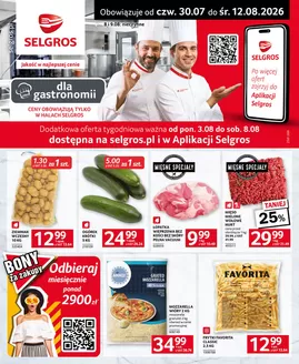 Katalog Selgros | Oferta dla gastronomii | 2026-07-30T00:00:00.000Z - 2026-08-12T00:00:00.000Z