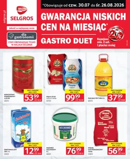 Katalog Selgros | Gastro Duet | 2026-07-30T00:00:00.000Z - 2026-08-26T00:00:00.000Z