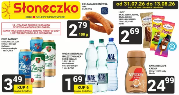 Katalog Słoneczko | Ekskluzywne oferty dla naszych klientów | 2026-07-31T00:00:00.000Z - 2026-08-13T00:00:00.000Z