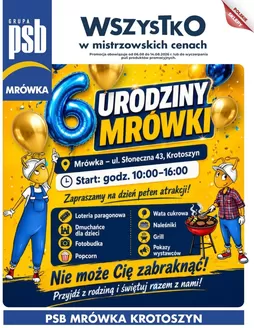 Katalog PSB Mrówka w: Dobrzyca | Mrówka gazetka | 2026-08-06T00:00:00.000Z - 2026-08-14T00:00:00.000Z