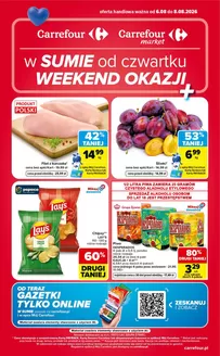 Katalog Carrefour | Gazetka Carrefour Market w SUMIE od czwartku WEEKEND OKAZJI | 2026-08-05T00:00:00.000Z - 2026-08-08T00:00:00.000Z