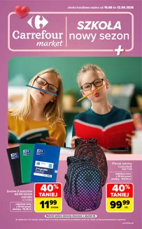 Katalog Carrefour | Gazetka Market SZKOŁA nowy sezon | 2026-08-09T00:00:00.000Z - 2026-09-12T00:00:00.000Z