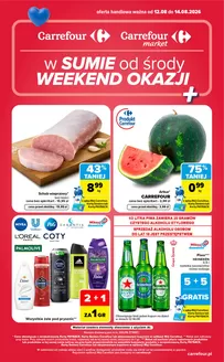 Katalog Carrefour | Gazetka Carrefour Market w SUMIE od środy WEEKEND OKAZJI | 2026-08-11T00:00:00.000Z - 2026-08-14T00:00:00.000Z