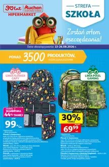 Katalog Auchan | Gazetka Szkoła Hipermarket Auchan | 2026-08-13T00:00:00.000Z - 2026-08-26T00:00:00.000Z