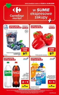Katalog Carrefour Market w: Kostrzyn Wielkopolski | Gazetka Market w SUMIE ekspresowe zakupy | 2026-08-17T00:00:00.000Z - 2026-08-24T00:00:00.000Z