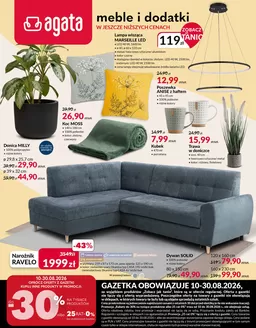 Katalog Agata Meble w: Chotomów | Meble I dodatki w jeszcze niższych cenach | 2026-08-17T00:00:00.000Z - 2026-08-30T00:00:00.000Z