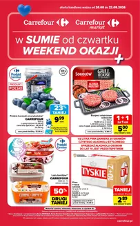 Katalog Carrefour w: Bełchatów | Gazetka Carrefour Market w SUMIE od czwartku WEEKEND OKAZJI | 2026-08-19T00:00:00.000Z - 2026-08-22T00:00:00.000Z