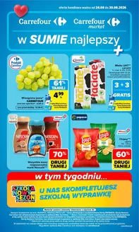 Katalog Carrefour Market w: Bogdaniec | Gazetka Carrefour Market w SUMIE najlpeszy od poniedziałku | 2026-08-23T00:00:00.000Z - 2026-08-30T00:00:00.000Z
