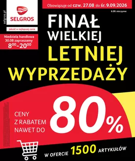 Katalog Selgros w: Serock | Totalna Wyprzedaż | 2026-08-27T00:00:00.000Z - 2026-09-09T00:00:00.000Z