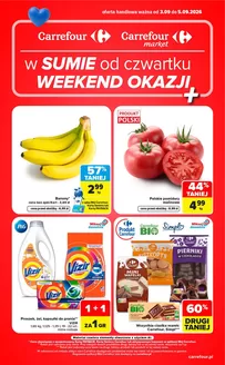 Katalog Carrefour | Gazetka Carrefour Market w SUMIE od czwartku WEEKEND OKAZJI | 2026-09-02T00:00:00.000Z - 2026-09-05T00:00:00.000Z