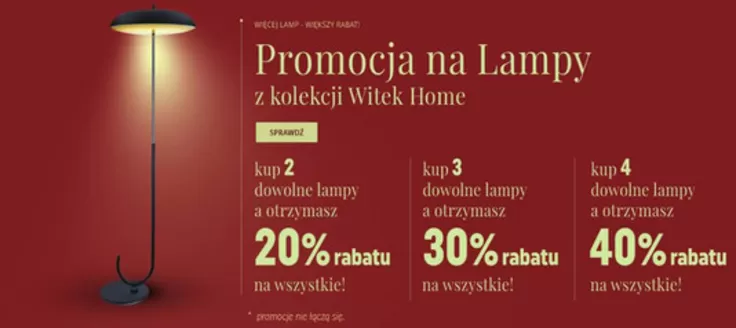 Katalog Witek | Promocja na lampy 40 % rabatu | 2026-09-01T00:00:00.000Z - 2026-09-20T00:00:00.000Z