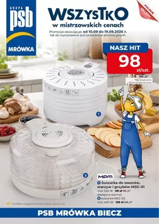 Katalog PSB Mrówka | Najlepsze oferty dla wszystkich klientów | 2026-09-10T00:00:00.000Z - 2026-09-19T00:00:00.000Z