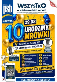 Katalog PSB Mrówka w: Gnojnik | Mrówka gazetka | 2026-09-10T00:00:00.000Z - 2026-09-19T00:00:00.000Z