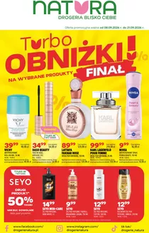 Katalog Drogerie Natura | Turbo Obniżki Na Wybrane Produkty Final | 2026-09-08T00:00:00.000Z - 2026-09-21T00:00:00.000Z