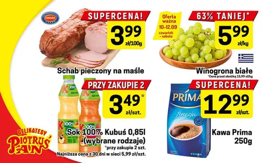 Katalog Delikatesy Piotruś Pan | Najlepsze oferty dla oszczędnych | 2026-09-10T00:00:00.000Z - 2026-09-12T00:00:00.000Z