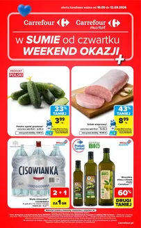 Katalog Carrefour w: Osie | Gazetka Carrefour Market w SUMIE od czwartku WEEKEND OKAZJI | 2026-09-09T00:00:00.000Z - 2026-09-12T00:00:00.000Z