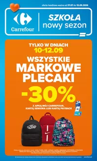 Katalog Carrefour w: Wrocław | Gazetka Carrefour Szkolna oferta na plecaki piórniki i worki | 2026-08-14T00:00:00.000Z - 2026-09-12T00:00:00.000Z