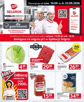 Katalog Selgros | Oferta dla gastronomii | 2026-09-10T00:00:00.000Z - 2026-09-23T00:00:00.000Z