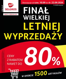 Katalog Selgros w: Sędziszów | Totalna Wyprzedaż | 2026-09-10T00:00:00.000Z - 2026-09-23T00:00:00.000Z