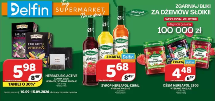 Katalog Delfin | Aktualne promocje specjalne | 2026-09-10T00:00:00.000Z - 2026-09-15T00:00:00.000Z
