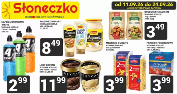 Katalog Słoneczko | Nasze najlepsze oferty dla Ciebie | 2026-09-11T00:00:00.000Z - 2026-09-24T00:00:00.000Z