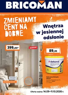 Katalog Bricoman | Nowe oferty do odkrycia | 2026-09-14T00:00:00.000Z - 2026-10-11T00:00:00.000Z