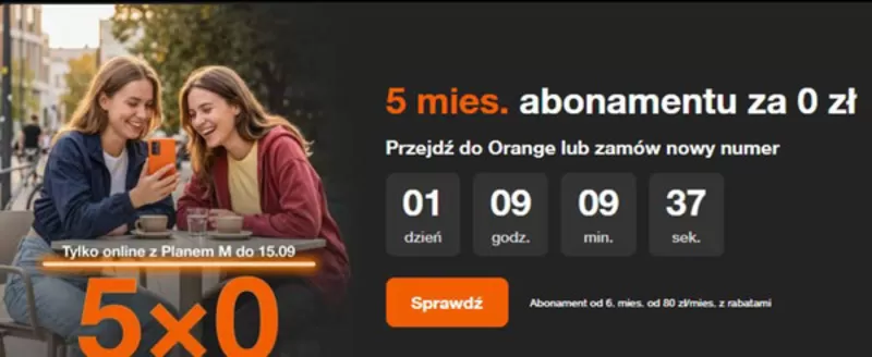 Katalog Orange | Tylko online z Planem M do 15.09 | 2026-09-14T00:00:00.000Z - 2026-09-15T00:00:00.000Z
