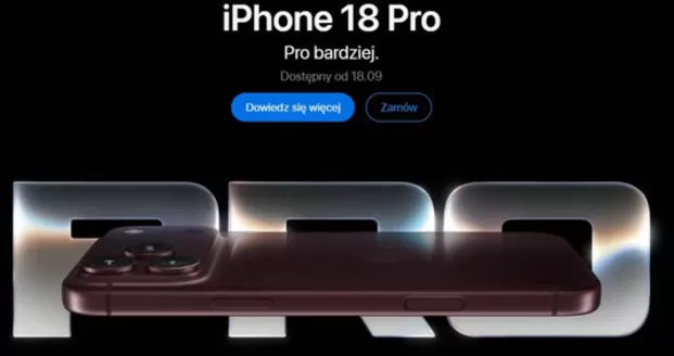 Katalog Apple w: Pogwizdów | iPhone 18 Pro Pro bardziej  | 2026-09-18T00:00:00.000Z - 2026-10-11T00:00:00.000Z