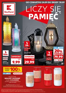 Katalog Kaufland w: Trzemeszno | Kaufland Katalog Znicze ważne do 30.09 | 2026-09-24T00:00:00.000Z - 2026-09-30T00:00:00.000Z
