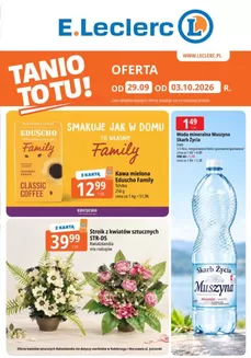Katalog E.Leclerc | Aktualne promocje specjalne | 2026-09-29T00:00:00.000Z - 2026-10-03T00:00:00.000Z